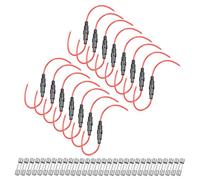 sourcing map 15 Pcs 5x20mm Inline Screw Type Fuse Holder 18 Gauge AWG Red Wire with 30 Pcs 10A Fast Blow Glass Fuses