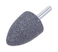 sourcing map 15 Pcs Abrasive Mounted Stone 1/4" Shank 1.18" Dia Conical Corundum Grinding and Polishing Head for Engraving Rotary Tool