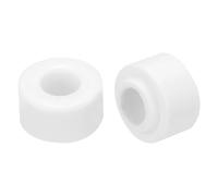 sourcing map 15 Pcs Ceramic Insulator Bead, 6.2mm x 14mm x 11mm Electronic Wire Bundle Insulation Heat Protection Round Shaped Ceramic Tube for Cable Bundle, Wire Protection