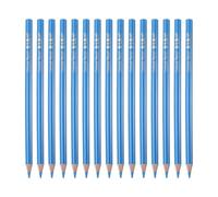 sourcing map 15 PCS Colored Pencils Set, Wooden Oil Based Colored Drawing Pencils for Artists Art Supplies for Teens Adults, Pale Blue