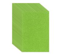 sourcing map 15 Pcs EVA Foam Sheet, 11.8 x 7.9 Inch 2mm Thick Glitter Self Adhesive Foam Sheets Sparkle Foams Paper for Classroom Scrapbooking DIY Handcraft Art Craft Project, Green
