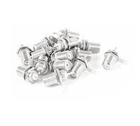 sourcing map 15 Pcs F Type Chassis Panel Mounted Socket Female Soldering Connector