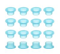 sourcing map 15 Pcs Faucet Leak-Proof Sealing Gasket, Silicone Faucet Sealing Gasket, Universal Leak-Proof Silicone Plug for Pipe Plugs, Prevent Leaks in Pipe Systems, Blue