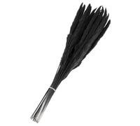 sourcing map 15 Pcs Faux Pampas Grass,17"/43cm Fake Pampas Grass Decor for Living Room Party Wall Vase Wedding Decoration, Black