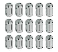 sourcing map 15 Pcs Ferrite Filter Ring Core RFI EMI Noise Suppression Cable Clip ID 7mm 0.28Inch Regular Styles for Electronic Devices, Industry, Grey