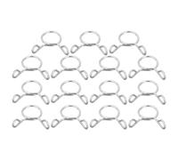 sourcing map 15 Pcs Fuel Line Hose Tubing Spring Clips, 9mm Inner Dia 304 Stainless Steel Water Pipe Spring Clip Clamps for Motorcycle Scooter ATV