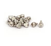 sourcing map 15 Pcs M3.5x5mm Male Thread Metal Computer Desktop PC Case Thumb Screws
