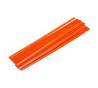sourcing map 15 Pcs Orange Plastic Welding Rods 9.5mm x 250mm HDPE Flat Ribbon Plastic Welding Strip for Repairing Water Tanks Forklift Pallets Trash Cans Transfer Troughs(0.4inch x 10inch)
