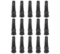 sourcing map 15 Pcs PG9 Cable Glands Adjustable 4-8mm PA66 Nylon IP68 Waterproof Connectors with Dual Seals Anti-Corrosion for Industrial/Outdoor Electrical Systems