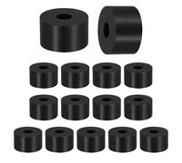 sourcing map 15 Pcs Round Rubber Spacers 25mm OD x 15mm ID x 8mm Thickness 8 Pcs Round Rubber Spacers 25mm OD x 15mm ID x 8mm Thickness