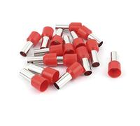 sourcing map 15 Pcs Wire Crimp Terminal Pre Insulated Ferrule Red E16-12 6AWG 16mm2