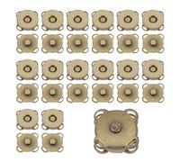 sourcing map 15 Sets Magnetic Snap 0.55 Inch Metal Fasteners Sew on Magnets Clasps Replacement Magnetic Closures for Purses Clothing Totes Bags Wallet Fabric Sewing DIY Crafts, Bronze Tone