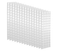 Sourcing Map 15 Sheet 1800 Piece Silver Mirror Mosaic Tiles, 10x10mm, Self-Adhesive, Modern Style, Peel and Stick