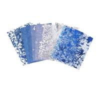 sourcing map 15 Sheets Scrapbook Textured Paper, Blue Scrapbooking Paper with Gold Foil Mesh Fabric, for Scrapbook Planner Book Card Junk Journal Supplies Card DIY Project, 3.9x5.5 Inch