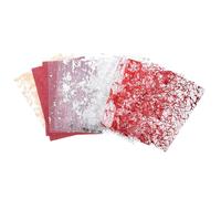 sourcing map 15 Sheets Scrapbook Textured Paper, Red Scrapbooking Paper with Gold Foil Mesh Fabric, for Scrapbook Planner Book Card Junk Journal Supplies Card DIY Project, 3.9x5.5 Inch