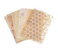 sourcing map 15 Sheets Textured Scrapbook Paper, Mixed Special Paper Mesh Fabric Assorted Set for Scrapbooking Junk Journal Card DIY Materials Collage Card Embellishments Supplies, Beige