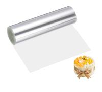 sourcing map 15 x 500 cm Cake Collar, Acetate Sheets for Baking Clear Acetate Rolls Transparent Cake Wrapping Strips for Chocolate Mousse Baking Surrounding Edge Decorating Supplies