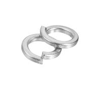 sourcing map 150 Pcs Spring Lock Washer, M4 Split Lock Washer Assortment 304 Stainless Steel Lock Washers for Screws Bolts Nuts, Silver