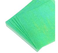 sourcing map 150 Sheet Glitter Origami Paper 6x6 Inch Shiny Sparkly Square Folding Sheet 15x15cm Iridescent Paper for DIY Art, Craft Decor, Green