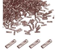 sourcing map 1500Pcs Glass Bugle Beads, 6x2mm Tube Mini Loose Glass Seed Spacer Bead Embroidery Beads for DIY Craft Projects Earrings Necklaces Bracelets Jewelry Making, Korean Purple