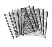 sourcing map 1500Pcs Mini Stitch Gun Fasteners, 75mm/2.95" Micro Fasteners Stitch Gun Refill Quick Clothing Fixer for Clothing Fine Stitch Tag Gun, Black