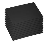 sourcing map 1500pcs Self Adhesive Mirrors Mosaic Tiles, 10 x 10 mm Mini Square Acrylic Disco Ball Tiles Sticker for DIY Disco Ball Craft Decorations Making, Black
