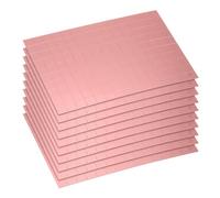 sourcing map 1500pcs Self Adhesive Mirrors Mosaic Tiles, 10 x 10 mm Mini Square Acrylic Disco Ball Tiles Sticker for DIY Disco Ball Craft Decorations Making, Rose Gold