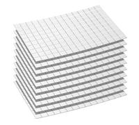 sourcing map 1500pcs Self Adhesive Mirrors Mosaic Tiles, 10 x 10 mm Mini Square Acrylic Disco Ball Tiles Sticker for DIY Disco Ball Craft Decorations Making, Silver