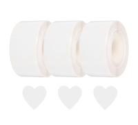 sourcing map 1500pcs White Heart Stickers 1 Inch Self-Adhesive Stickers Coding Label for DIY Crafts Homework, Office, Shop, Home, Classroom Marking