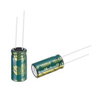 sourcing map 1500uF 16V 10x10mm Electrolytic Capacitor, Radial Leads Aluminum Capacitors for TV, LCD Monitor, VCD, 10pcs