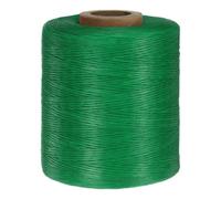 sourcing map 150D 0.8mm Flat Waxed Thread 1061 Yards Polyester Leather Sewing Waxed String Hand Stitching Waxed Cord for Leather Stitching Sewing Bookbinding DIY Craft Green