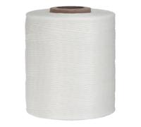sourcing map 150D 0.8mm Flat Waxed Thread 1061 Yards Polyester Leather Sewing Waxed String Hand Stitching Waxed Cord for Leather Stitching Sewing Bookbinding DIY Craft White