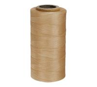 Sourcing Map 150D 0.8mm Flat Waxed Thread 284 Yards Polyester Leather Sewing String for Hand Stitching, Bookbinding, DIY Craft - Ginger Yellow