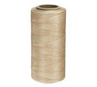 Sourcing Map 150D 0.8mm Flat Waxed Thread 284 Yards Polyester Leather Sewing String Hand Stitching Cord for Leather Stitching Sewing Bookbinding DIY Craft Light Khaki