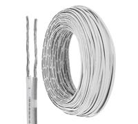 sourcing map 150ft Universal Garage Door Wire, 22AWG 2 Conductor Door Bell Wire Extension Cable Tinned Copper for Control Station & Sensor, Black