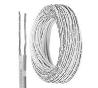 sourcing map 150ft Universal Garage Door Wire, 24AWG 2 Conductor Door Bell Wire Extension Cable Tinned Copper for Control Station & Sensor, Black
