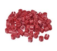 sourcing map 150pcs Clothes Hanger Markers Blank Tags, Fit 3.5mm Rod Garment Size Hanger Clips Garment Color Coding Label for Clothing Hangers, Red
