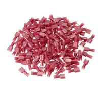 sourcing map 150PCS Female Spade Connector, 22-18 AWG Nylon Quick Disconnect Wire Connector Crimp Terminal Insulated for Automotive Boat, Red