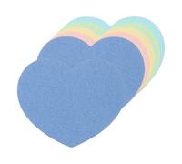 sourcing map 150PCS Heart Paper Cutouts 3 Inch Assorted Color Heart Shaped Cut Outs for Valentine's Day Classroom Bulletin Board DIY Craft（Blue Green Pink Beige Dark Blue)