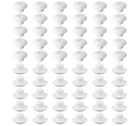 sourcing map 150pcs Pegboard Hook Locks, Pegs Board Plugs Shelf Hook Stopper Clips Fits 1/4 Inch Pegboard Hooks for Stopping Hooks from Falling Down(White)