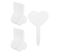 sourcing map 150pcs Plastic Plant Labels 3.26" x 1.97" Reusable Waterproof & Sun-Proof Garden Tags for Nursery Potted Herbs Flowers, White