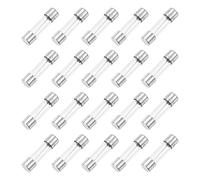 sourcing map 15A 250V Glass Fuse 0.2"x0.79" Fast Blow Fuse for Home Appliances 20 Pcs