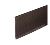 sourcing map 15ft x 4" Baseboard Trim Peel and Stick Flexible Molding Trims, Self Adhesive PVC Wall Base Cove Base Baseboards for Walls Corner, Black Walnut Wood Grain