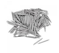 sourcing map 15mm Watch Band Pin 1.3mm Dia Stainless Steel Single Flanged End Spring Bar Pins 200pcs