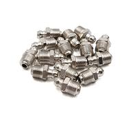 sourcing map 15pcs 1/8" Nickel Plated Straight Grease Nipple Fitting for Car