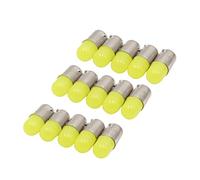 sourcing map 15pcs 12V BA9S White LED Instrument Dashboard Light Indication Lamp