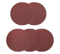 sourcing map 15pcs 200mm Sanding Discs, 40/60/80/120/180 Grits Aluminum Oxide Hook & Loop Stick Back Sandpapers Round Sander Papers, Sand Auto Car Paint, Wood, Metal (3pcs of Each Grit)