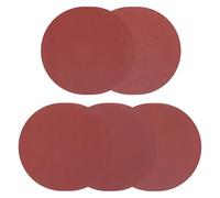 sourcing map 15pcs 250mm PSA Sanding Discs, 60+80+120+180+240 Grits Aluminum Oxide Self Adhesive Stick Back Sandpapers, No-Hole Round Wet/Dry Sander Papers, Sand Auto Car Paint
