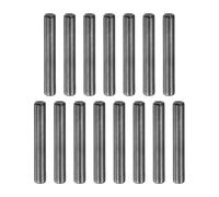 sourcing map 15Pcs 4mm x 28mm Dowel Pins, 304 Stainless Steel Cylindrical Shelf Support Pegs Chamfered End Pin Rod Fasten Elements Metal Shelf Pegs, Black