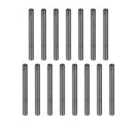 sourcing map 15Pcs 4mm x 40mm Dowel Pins, 304 Stainless Steel Cylindrical Shelf Support Pegs Chamfered End Pin Rod Fasten Elements Metal Shelf Pegs, Black